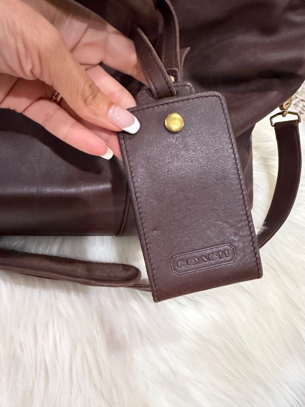 Vintage Coach Brown Leather Large Travel Weekender Duffle Bag Style 0502 - Picture 16 of 16